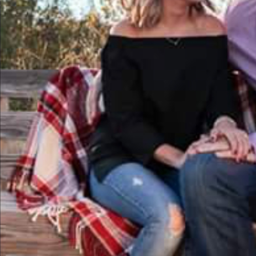 Theory Off the Shoulder Blouse